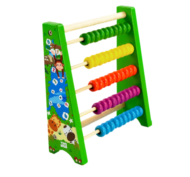 ABACO DE MADEIRA BICHINHOS 5 HASTES YP8765