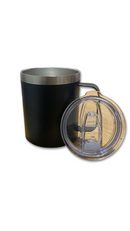 COPO CANECA C/ TAMPA E ALCA QUADRADA 360ML