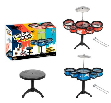 BATERIA INFANTIL DE PLÁSTICO TK-1423