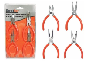 JOGO DE 4 MINI-ALICATES 4.5 BFH0042