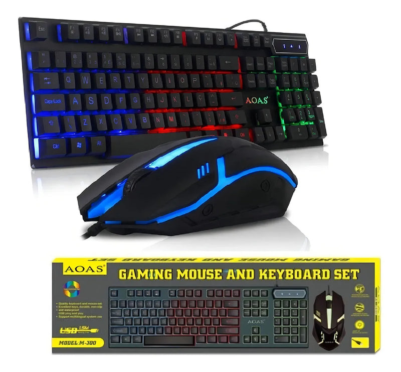 CONJUNTO TECLADO E MOUSE GAMER M-300