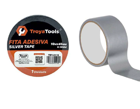 FITA ADESIVA SILVER TAPE TRY-0115