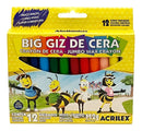 BIG GIZ DE CERA 12 CORES ACRILEX