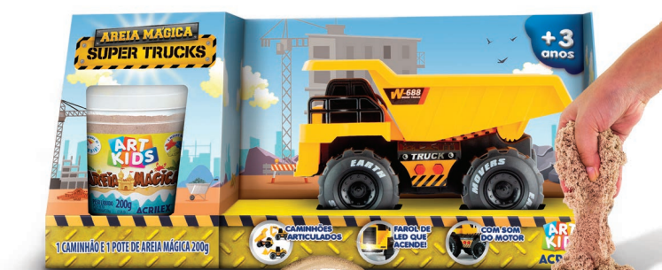 AREIA MAGICA SUPER TRUCKS 05970