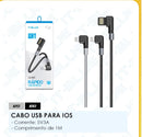 CABO DE DADOS 90 GRAUS USB PARA LIGHTING C LE-870P