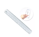 RÉGUA FLEX 30CM TRANSPARENTE-11730