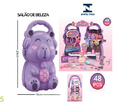 KIT MALETA INFANTIL C/48 PÇS SALÃO BELEZA XC-05