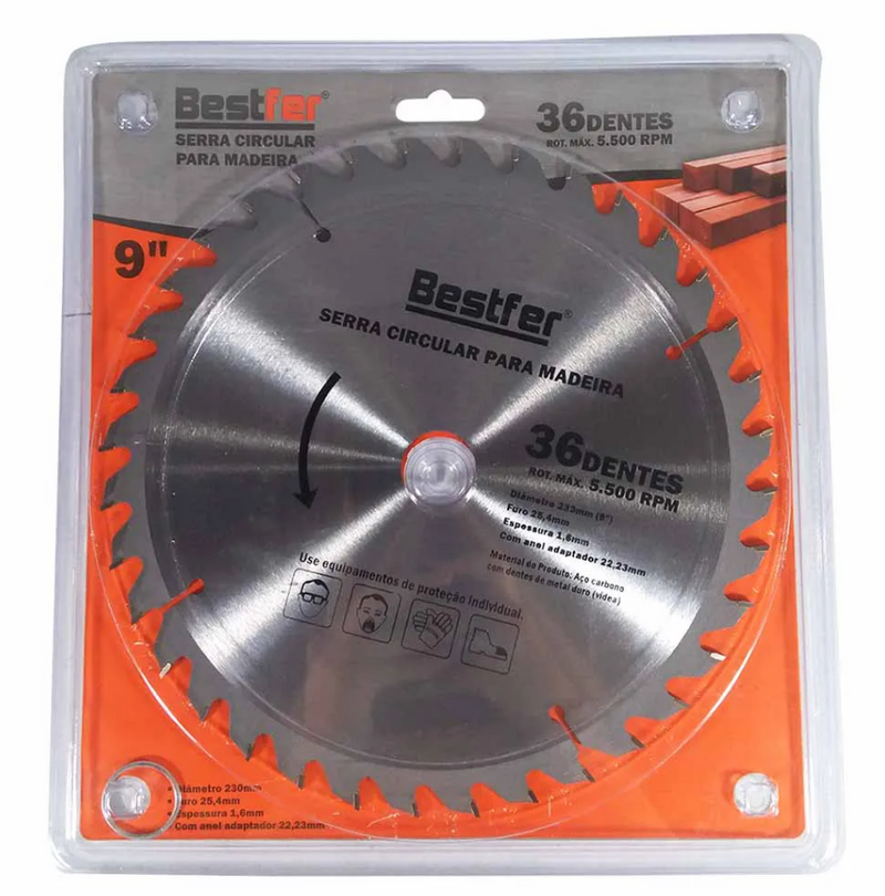 SERRA CIRCULAR PARA MADEIRA 9'' 36 DENTES BFH2514