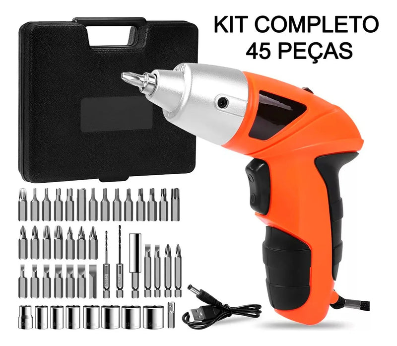 PARAFUSADEIRA ELETRICA 4V 45PC