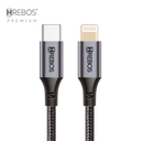 CABO MIDNIGHT TIPO C P/ LIGHTNING CB-362C PRETO