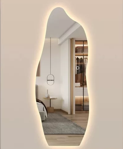 E0009 ESPELHO CURVADO COM LED 160X70