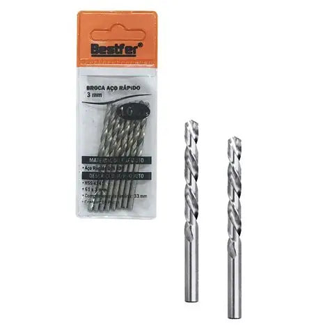 BROCAS DE AÇO RAPIDO 3MM BFH1651