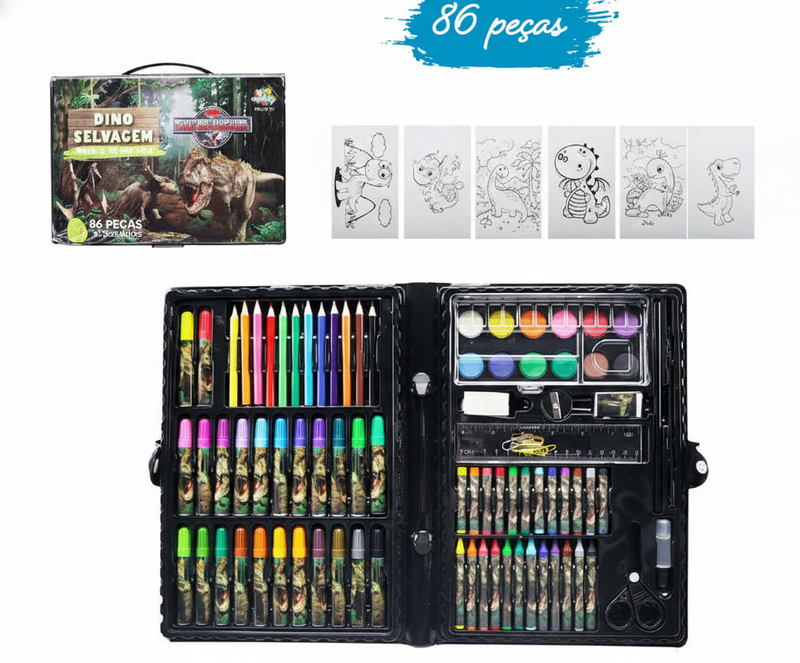MALETA DE PINTURA DINO SELVAGEM TK-CR13