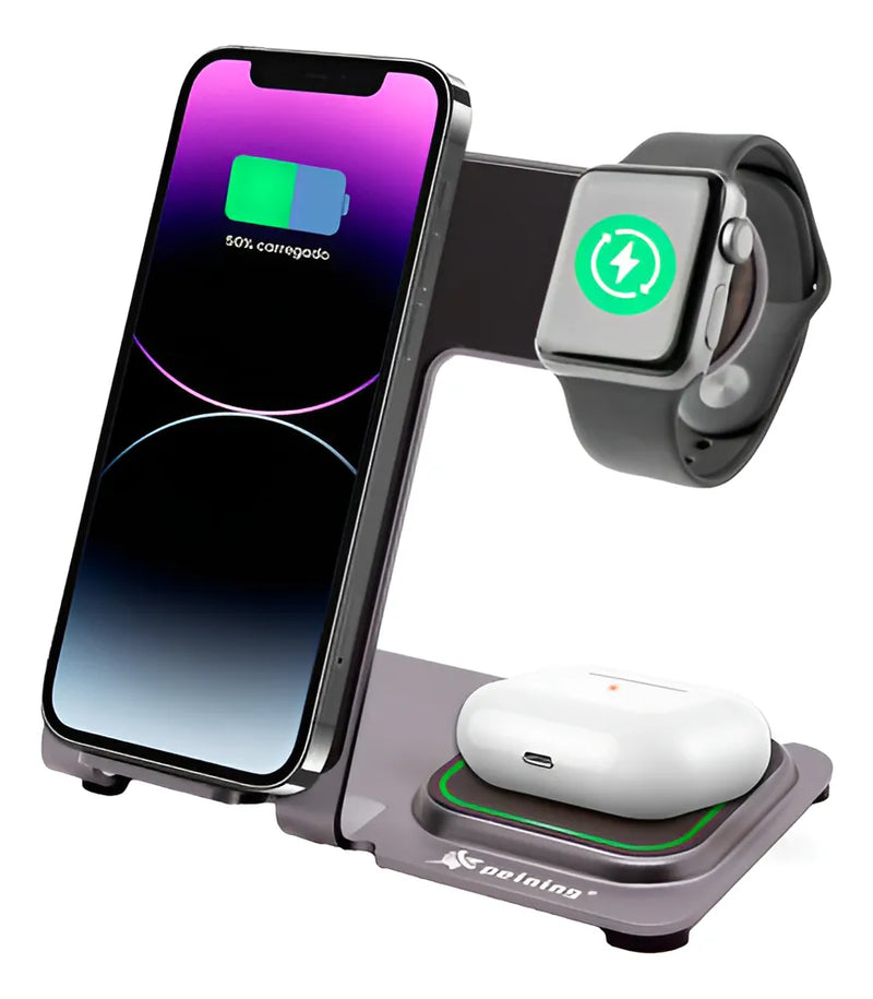 BASE CARREGADOR 3 EM 1 15W XC-BC-02